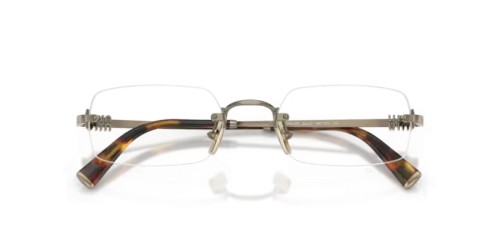 MIU MIU MU 50YV - 26C1O1 - 52 Cadres optiques Vieux or Rectangle