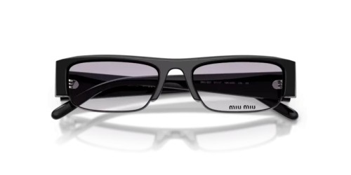 MIU MIU MU B07S - 16K04O - 51 Lunettes de soleil Noir Rectangle