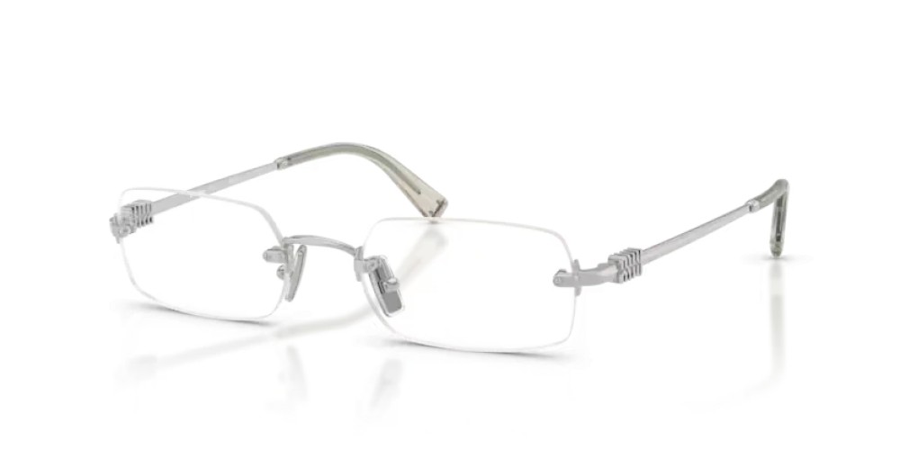 MIU MIU MU 50YV - 1BC1O1 - 52 Cadres optiques Argent Rectangle
