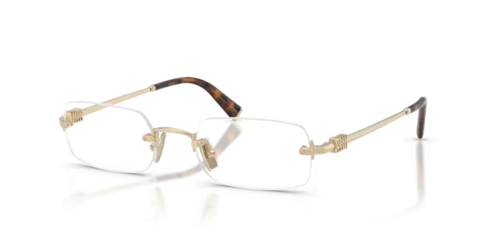 MIU MIU MU 50YV - ZVN1O1 - 52 Cadres optiques Or pâle Rectangle
