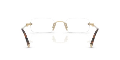 MIU MIU MU 50YV - ZVN1O1 - 52 Cadres optiques Or pâle Rectangle