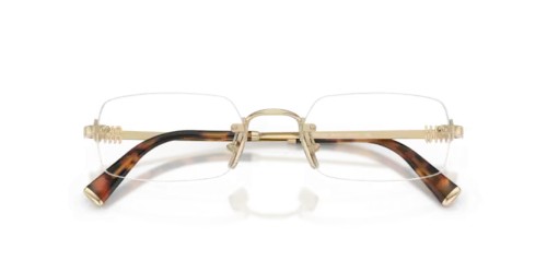 MIU MIU MU 50YV - ZVN1O1 - 52 Cadres optiques Or pâle Rectangle