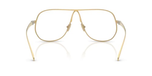 MIU MIU A56S - 5AK08N - 66 - AVEC DES VERRES À FILTRE ANTI LUMIÈRE BLEU-VIOLET Lunettes de soleil Gold Pilot (Aviator)