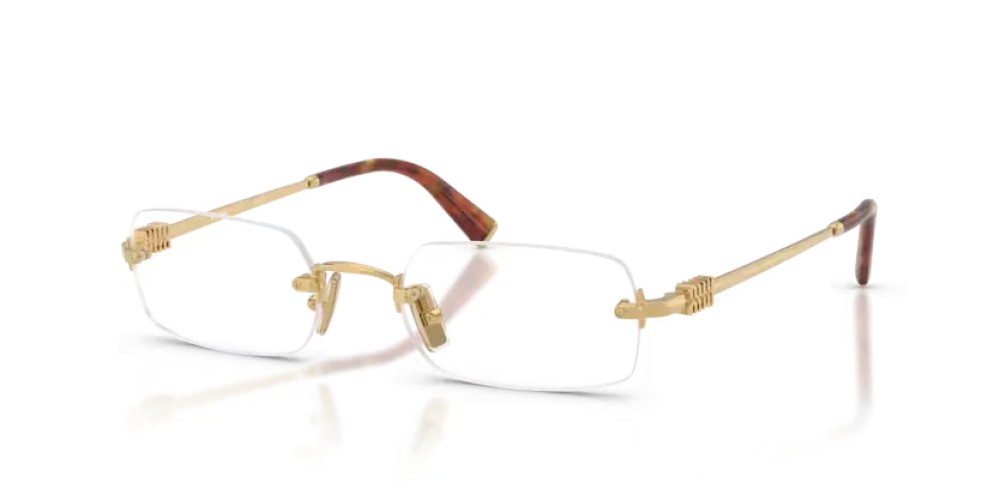 MIU MIU MU 50YV - 5AK1O1 - 52 Cadres optiques Or Rectangle