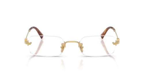 MIU MIU MU 50YV - 5AK1O1 - 52 Cadres optiques Or Rectangle