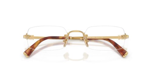 MIU MIU MU 50YV - 5AK1O1 - 52 Cadres optiques Or Rectangle