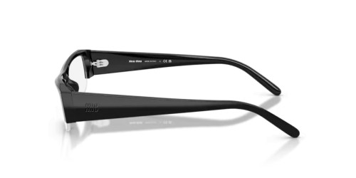 MIU MIU MU B07S - 16K08N - 51 - AVEC DES VERRES À FILTRE ANTI LUMIÈRE BLEU-VIOLET Lunettes de soleil Black Rectangle