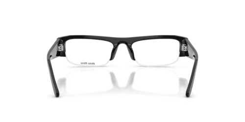 MIU MIU MU B07S - 16K08N - 51 - AVEC DES VERRES À FILTRE ANTI LUMIÈRE BLEU-VIOLET Lunettes de soleil Black Rectangle