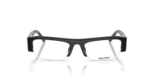 MIU MIU MU B07S - 16K08N - 51 - AVEC DES VERRES À FILTRE ANTI LUMIÈRE BLEU-VIOLET Lunettes de soleil Black Rectangle