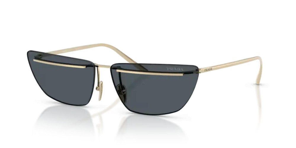 PRADA PR C52S - ZVN70B - 64 Lunettes de soleil Or pâle Papillon