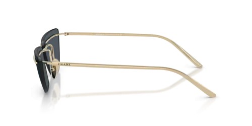 PRADA PR C52S - ZVN70B - 64 Lunettes de soleil Or pâle Papillon