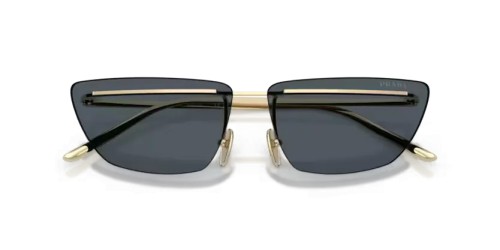 PRADA PR C52S - ZVN70B - 64 Lunettes de soleil Or pâle Papillon