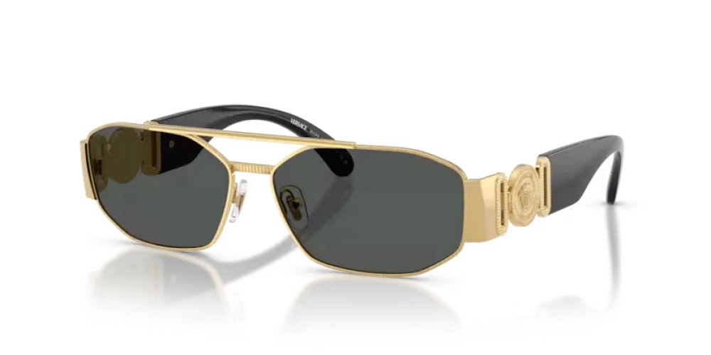 VERSACE VE2287 - 100287 - 58 Lunettes de soleil Or Irrégulier