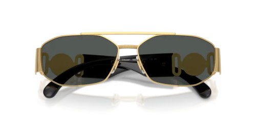 VERSACE VE2287 - 100287 - 58 Lunettes de soleil Or Irrégulier