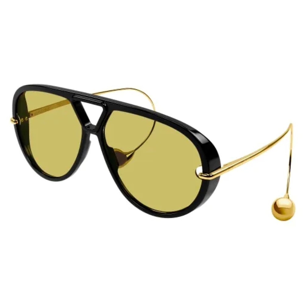 Bottega Veneta BV1273S - 003 - 63 Lunettes de soleil Noir Pilote (Aviateur)
