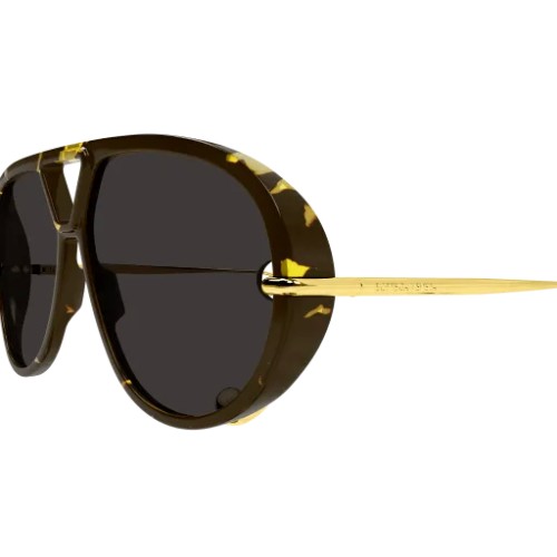 Bottega Veneta BV1273S - 005 - 63 Lunettes de soleil Havane Pilote (Aviateur)