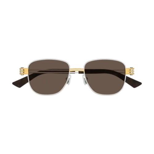 Bottega Veneta BV1380S - 001 - 51 Lunettes de soleil Argent Angulaire