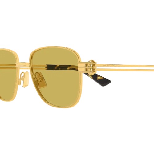 Bottega Veneta BV1380S - 002 - 51 Lunettes de soleil Or Angulaire