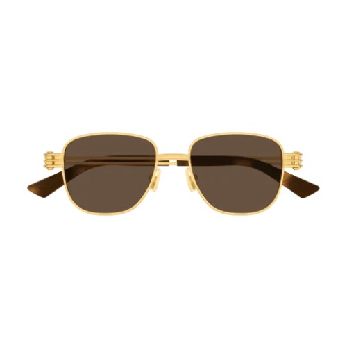 Bottega Veneta BV1380S - 003 - 51 Lunettes de soleil Or Angulaire