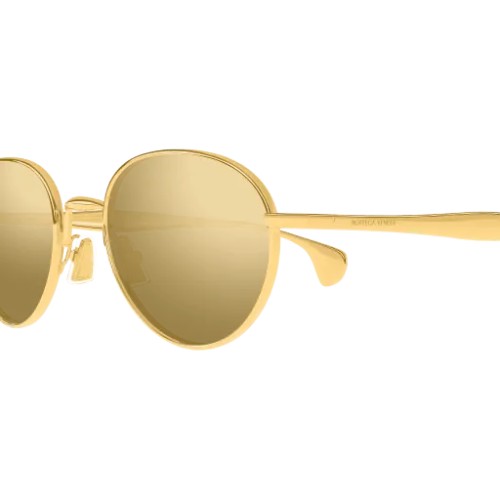 Bottega Veneta BV1396S - 002 - 50 Lunettes de soleil Or Ovale