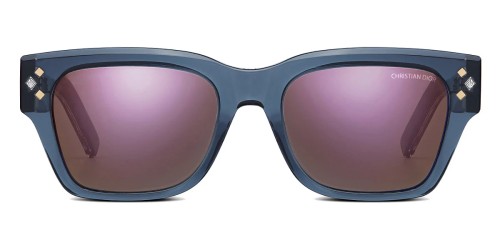 Dior CD DIAMOND S2I - 30G7 Z - 54 Lunettes de soleil Bleu Angulaire