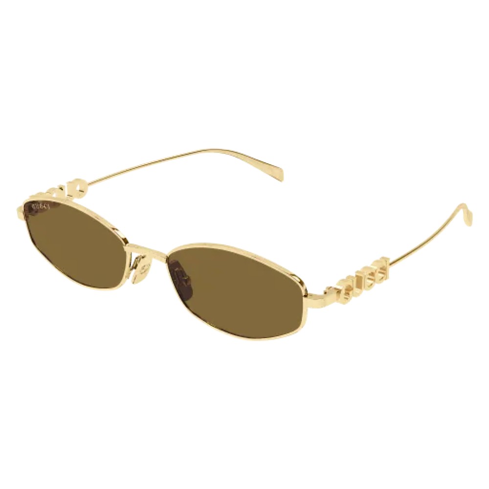 Gucci GG1802S - 005 - 55 Lunettes de soleil Gold Oval