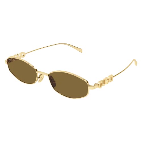 Gucci GG1802S - 005 - 55 Lunettes de soleil Gold Oval