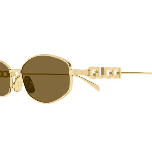 Gucci GG1802S - 005 - 55 Lunettes de soleil Gold Oval