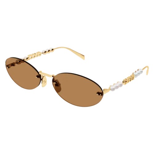 Gucci GG1922S - 003 - 62 Lunettes de soleil Gold Oval