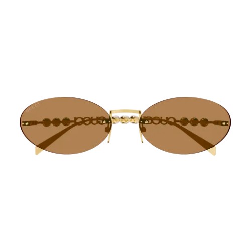 Gucci GG1922S - 003 - 62 Lunettes de soleil Gold Oval