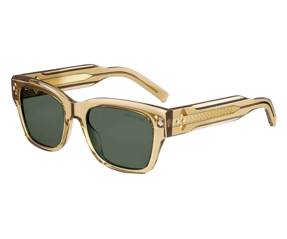 Dior CD DIAMOND S2I - 78C0 Z - 54 Lunettes de soleil Or Angulaire