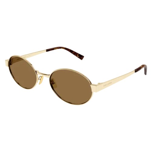 Saint Laurent SL 692 - 004 - 55 Lunettes de soleil Or Ovale