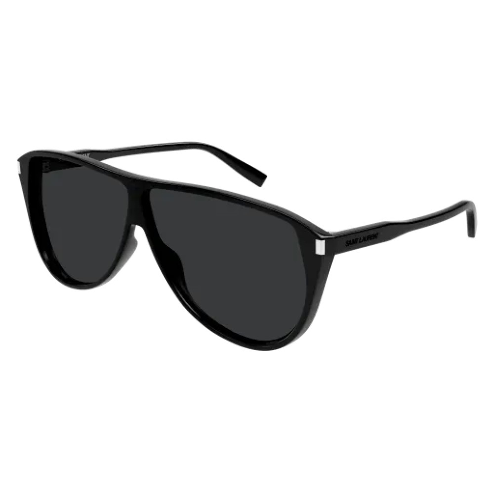 Saint Laurent SL 731 GASPAR - 002 - 65 Lunettes de soleil Noir Pilote (Aviateur)
