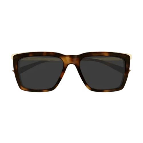 Saint Laurent SL 765 - 004 - 56 Lunettes de soleil Havane Angulaire