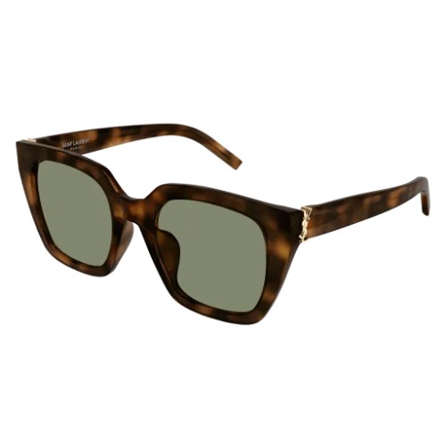 Saint Laurent SL M143 - 003 - 51 Lunettes de soleil Havane Angulaire