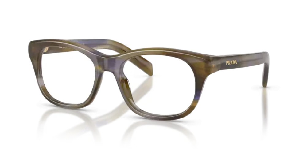 PRADA PR C13V - 23G1O1 - 54 Cadres optiques Rayé lagune Coussin