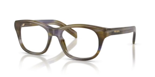 PRADA PR C13V - 23G1O1 - 54 Cadres optiques Rayé lagune Coussin