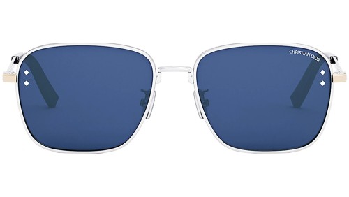 Dior CD DIAMOND S4U - F2B0 N - 55 Lunettes de soleil Argent Angulaire