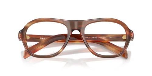 PRADA PR C12V - 24G1O1 - 54 Cadres optiques Chêne rayé Coussin