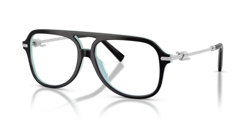 TIFFANY & CO. TF2283 - 8055 - 56 Cadres optiques Noir sur tiffany-bleu Pilote (Aviateur)