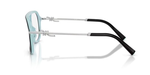 TIFFANY & CO. TF2283 - 8055 - 56 Cadres optiques Noir sur tiffany-bleu Pilote (Aviateur)