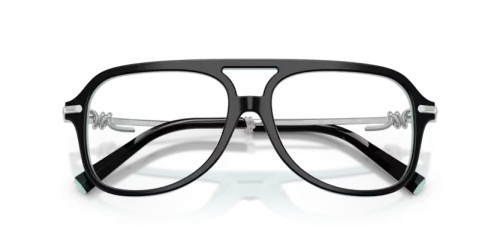 TIFFANY & CO. TF2283 - 8055 - 56 Cadres optiques Noir sur tiffany-bleu Pilote (Aviateur)