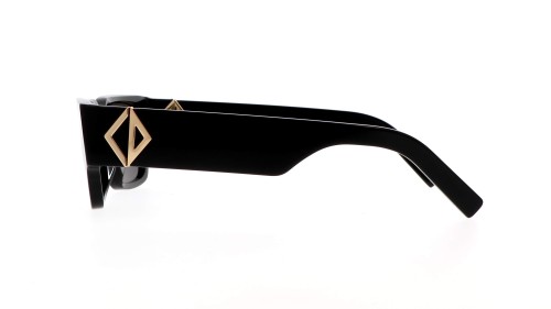 Dior CD DIAMOND S5I - 10A0 U - 56 Lunettes de soleil Noir, Or Angulaire