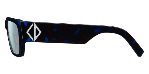 Dior CD DIAMOND S5I - 28I7 U - 56 Lunettes de soleil Noir, Havane bleu Angulaire