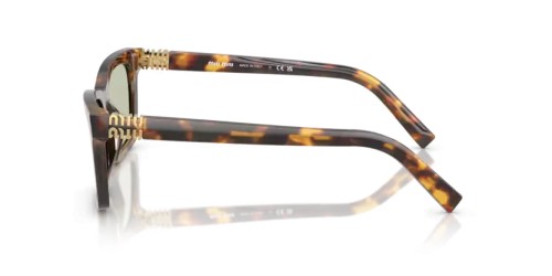 MIU MIU MU A05S - 14L50O - 55 Lunettes de soleil Havane miel Rectangle