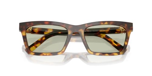 MIU MIU MU A05S - 14L50O - 55 Lunettes de soleil Havane miel Rectangle