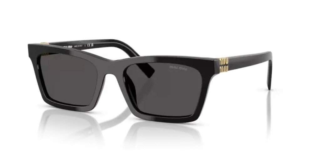 MIU MIU MU A05S - 16K08Z - 55 Lunettes de soleil Noir Rectangle