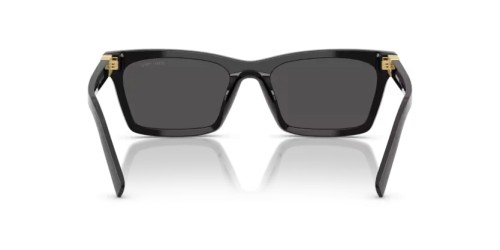 MIU MIU MU A05S - 16K08Z - 55 Lunettes de soleil Noir Rectangle