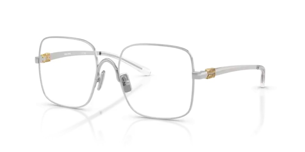 MIU MIU MU 51YV - 1BC1O1 - 53 Cadres optiques Argent Angulaire