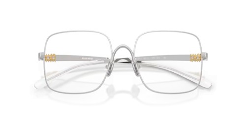 MIU MIU MU 51YV - 1BC1O1 - 53 Cadres optiques Argent Angulaire